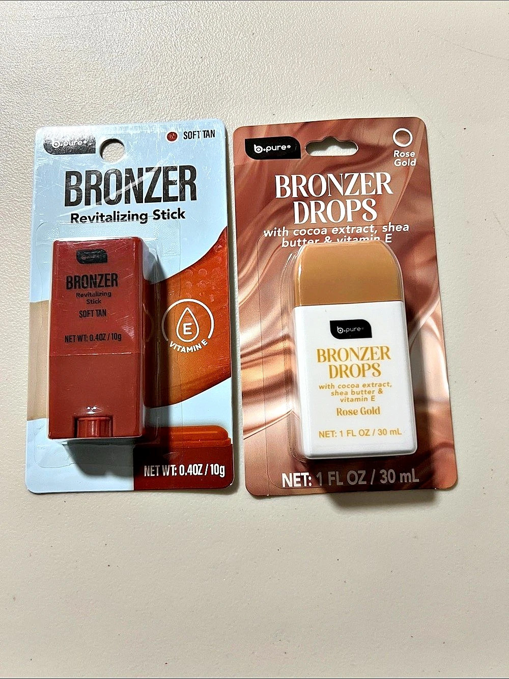 e.l.f. Bronzer Revitalizing Stick and Bronzer Drops. Bronzer Duo in Brown NWT